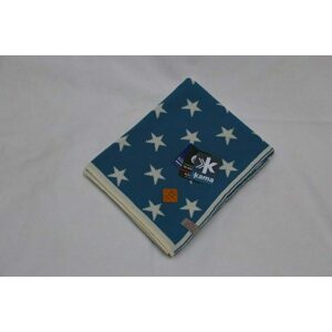 Dětská deka hvězdy 100 x 120 cm (Varianta: Bílá + světle modrá)