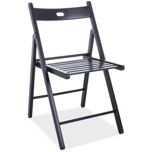 Dřevěná skládací židle SMART II černá