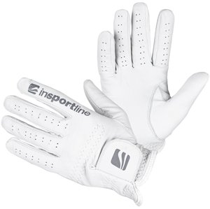 Pánské kožené rukavice inSPORTline Elmgreen (Velikost: M/L, Barva: krémově bílá)