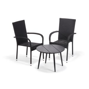 Jídelní set ELCHE antracit + 2x židle MADRID antracit IWH-10150015