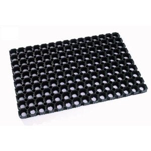 Rohožka gumová 350 Domino (Varianta: 45 x 75 x 2,2 cm půlkruh)