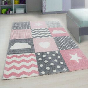 Dětský koberec Kids 620 pink (Varianta: 140 x 200 cm)