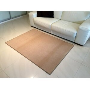 Kusový béžový koberec Eton (Varianta: 50 x 80 cm)