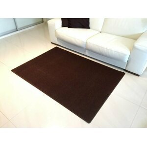 Kusový hnědý koberec Eton (Varianta: 60 x 60 cm)