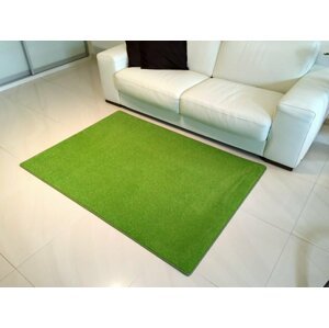 Kusový zelený koberec Eton (Varianta: 1 m2 bez obšití)