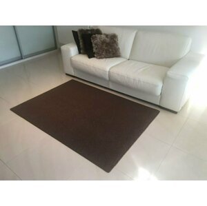 Kusový koberec Astra hnědá (Varianta: kulatý průměr 57 cm)