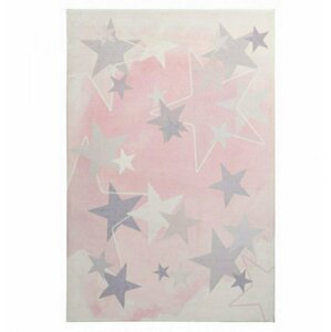 Dětský koberec Stars 410 pink (Varianta: 160 x 230 cm)