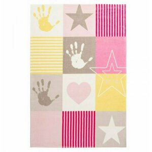 Dětský koberec Stars 411 pink (Varianta: 160 x 230 cm)