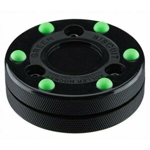 Inline Puk Green Biscuit Roller Hockey (Barva: Černá)