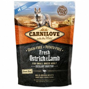 Krmivo Carnilove Dog Small Breed Fresh Ostrich & Lamb 1,5kg