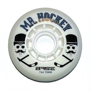 Kolečka Base Mr. Hockey Pro Indoor (4ks) (Tvrdost: 74A, Velikost koleček: 59mm)