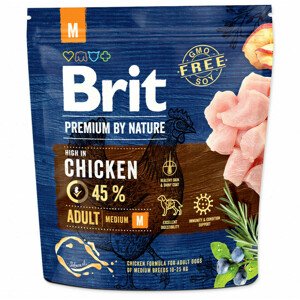 Krmivo Brit Premium by Nature Adult M 1kg