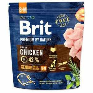 Krmivo Brit Premium by Nature Senior S+M 1kg