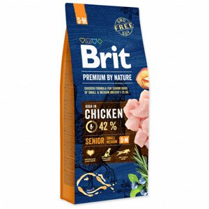 Krmivo Brit Premium by Nature Senior S+M 15kg