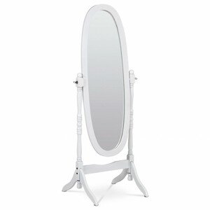 Zrcadlo stojací, v.151 cm, konstrukce z MDF, bílý matný lak 20124 WT