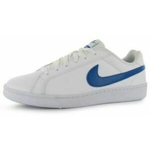 Nike - Majestic Leather Mens Trainers – White/Blue - 6