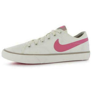 Nike - Primo Canvas Ladies Trainers – White/Pink - 6.5
