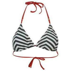 Miss Fiori - Zag Stirpe Bikini Top Ladies – Wash Navy/Wht - S