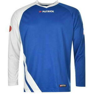 Patrick - Victory Long Sleeve Football Shirt Mens – Royal/Wht - XXL