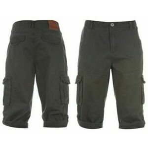 Firetrap - Three Quarter Combat Shorts Mens – Washed Black - XXXL