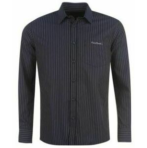 Pierre Cardin - Long Sleeve Shirt Mens – Navy Stripe - M