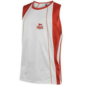 Lonsdale - Perforated Sleeveless Vest Mens – White/Red - S