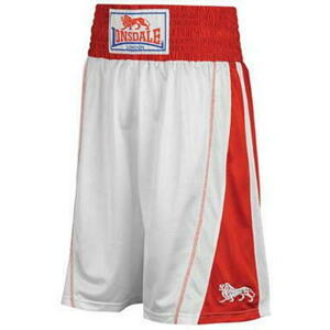 Lonsdale - Perforated Trunks Mens – White/Red - youth