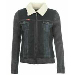 Lee Cooper - Lined Knit Denim Jacket Ladies – Dark Indigo - XL