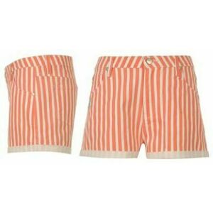 Kangol - Denim Stripe Shorts Ladies – Coral Stripe - 18