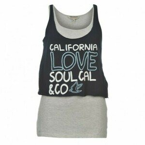 SoulCal - Double Layer Vest – Navy/Ice Marl - XL