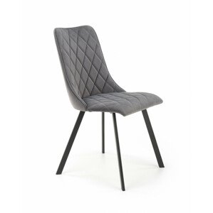 Kovová židle K450, šedá