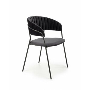 Kovová židle K426, černá