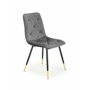 Kovová židle K438, šedá