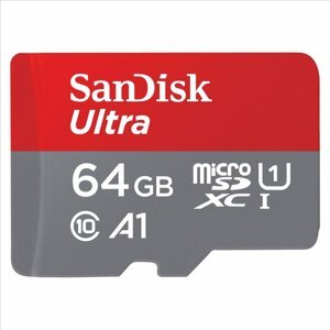 Paměťová karta Sandisk Ultra microSDXC 64 GB 120 MB/s A1 Class 10 UHS-I, s adaptérem