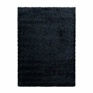 Kusový koberec Brilliant shaggy 4200 black (Varianta: Kruh průměr 200 cm)