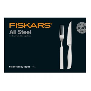 Příbory FISKARS ALL STEEL steakové 12ks 1054800