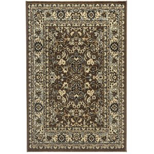 Sintelon doo Kusový koberec PRACTICA 59/DMD, Hnědá, Vícebarevné (Rozměr: 40 x 60 cm)