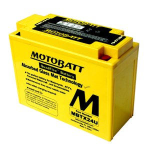 Baterie Motobatt MBTX24U 25 Ah, 12 V, 4 vývody