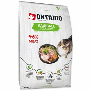 Krmivo Ontario Cat Hairball 6,5kg