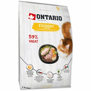 Krmivo Ontario Cat Exigent 6,5kg
