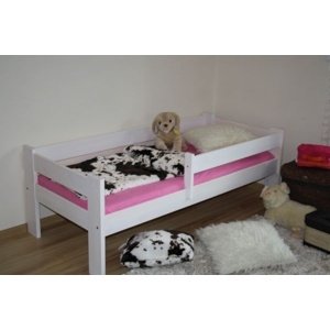 Dětská postel Krzys 70x160cm s roštem (Barva dřeva: Bílá)