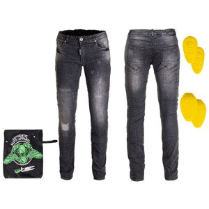 Pánské moto jeansy W-TEC Komaford (Velikost: XXL, Barva: tmavě šedá)