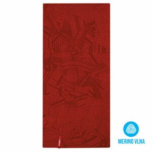 Multifunkční merino šátek Merbufe červená