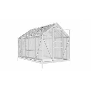 Zahradní skleník DEMETER A101-D 5,93m² alu 201x190x312 cm PC 4 mm + základna IWH-10270003