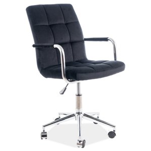 Kancelářská židle ELZA VELVET černá