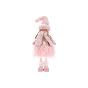 Děvčátko v růžovém kabátě a sukni, stojící. ZM1362, sada 2 ks