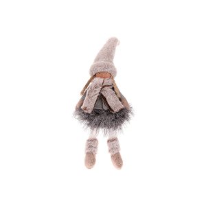 Děvčátko v hnědém kabátě a sukni, sedící. ZM1365
