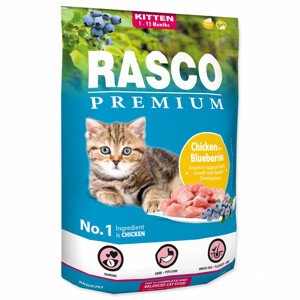 Krmivo Rasco Premium Kitten kuře s borůvkou 0,4kg