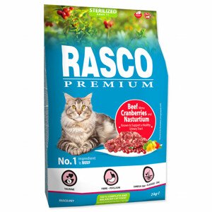 Krmivo Rasco Premium Sterilized hovězí s brusinkou a lichořeřišnicí 2kg