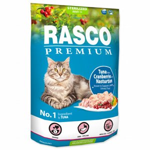 Krmivo Rasco Premium Sterilized tuňák s brusinkou a lichořeřišnicí 0,4kg